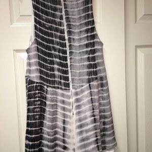 Navy and white romper